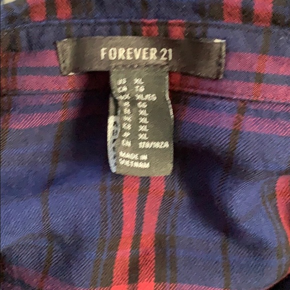 Forever 21 long flannel shirt dress - Picture 4 of 4